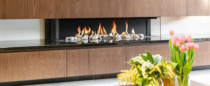 Double-height Fireplace Design Refurbishment in Revere, Massachusetts